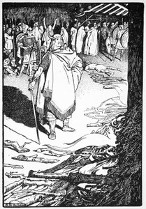 "Gyere ki, háziasszony" Flosi Bergthorának hívta, 1913