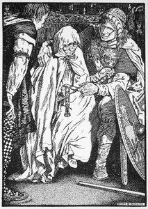 „Olaf a karjába vette az öregasszonyt”, 10. vagy 11. század, 1913
