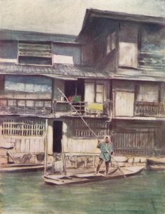 "Egy csatorna", 1901 alkotó: Mortimer L Menpes