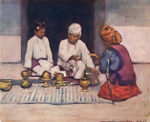 "A Shan főnök és felesége", 1903 alkotó: Mortimer L Menpes