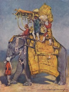 „Állami elefánt minden csapdájában”, 1903 alkotó: Mortimer L Menpes