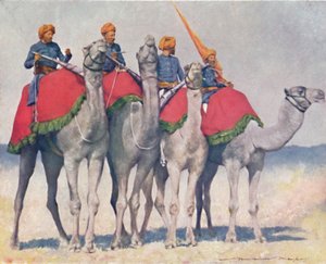 „Camelry from Alwar”, 1903 alkotó: Mortimer L Menpes