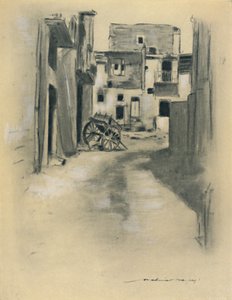 Kihalt házak, 1903 alkotó: Mortimer L Menpes