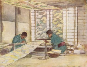 „Finishing Touches”, c1887, 1901 alkotó: Mortimer L Menpes