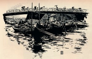 Osaka, Japán, c1900. alkotó: Mortimer L Menpes