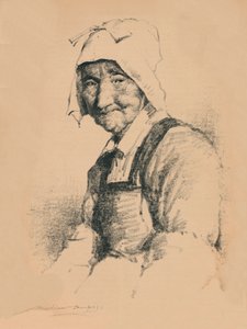 Egy idős nő portréja, c1890, 1894 alkotó: Mortimer L Menpes