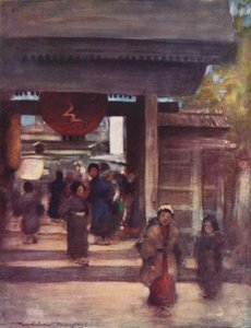„Az út a templomhoz”, 1887, 1901 alkotó: Mortimer L Menpes
