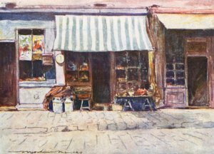 Cremerie a Rue St Honore-ban alkotó: Mortimer Ludington Menpes