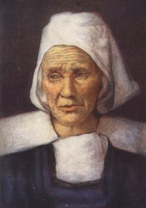 La Vieille Mere Perot (színes litográfia) alkotó: Mortimer Ludington Menpes