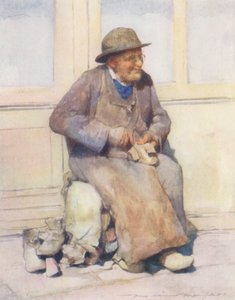 The Village Cobbler (színes litográfia)
