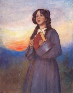 A világ gyermekei: Amerikai, Sunset (színes litográfia) alkotó: Mortimer Ludington Menpes