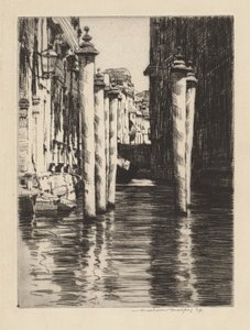 Egy keskeny csatorna, Velence alkotó: Mortimer Menpes