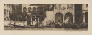Palazzi a csatornán alkotó: Mortimer Menpes