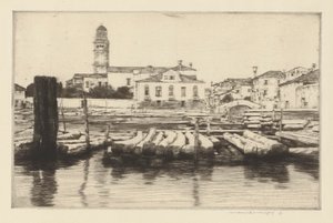 A Brenta fapartja alkotó: Mortimer Menpes