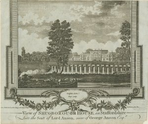 Shugborough Hall: metszet, nd [?1760-as évek] alkotó: Moses Griffiths