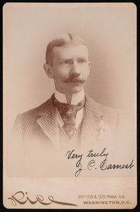 J. P. Earnest portréja, 1889 és 1897 között. alkotó: Moses P. Rice