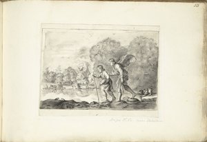 Tóbiás angyalban alkotó: Moses Ter Borch