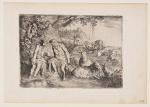Mercury Lulling Argus to Sleeping, 4. tábla a The Story of Mercury and Argus című filmből