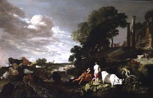 Bacchus nevelése alkotó: Moyses or Moses Matheusz. van Uyttenbroeck