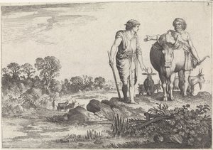 Argus megkéri Mercuryt, hogy maradjon vele Mercury and Argus (sorozat címe) alkotó: Moyses van Wtenbrouck