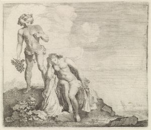 Bacchus megtalálja Adriadnét Naxoson alkotó: Moyses van Wtenbrouck