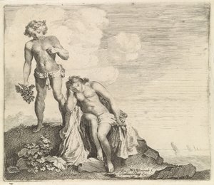 Bacchus megtalálja Ariadnét Naxoson alkotó: Moyses van Wtenbrouck
