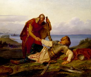 Hjalmar az 1866-os samsøi csata után búcsút vesz Örvar-Oddrtól.