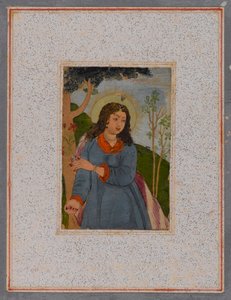 Angyal, 1675 után (wc papíron) alkotó: Mughal School
