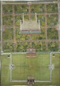 Jahangirs mauzóleum Lahore-ban, 1770 alkotó: Mughal School