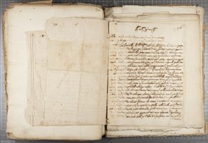 Portfólió Mutio Oddi, Urbino és mások rajzaiból, 116. o., 1635–1640 körül (toll és tinta papírra bekötött kötetben)