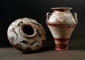 Mükénei művészet: kerámia vázák. Kr.e. 1400. Athénész, Musee de l