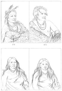 Pawnees, 1841. alkotó: Myers and Co