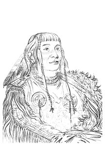 Egy indián férfi portréja, 1841. alkotó: Myers and Co