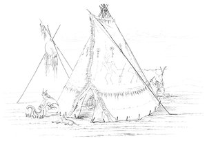 Teepee, 1841. alkotó: Myers and Co