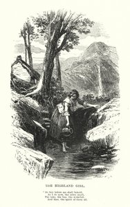 William Wordsworth: A felvidéki lány (metszet)