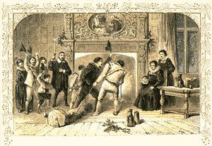 Ünnepély karácsony estéjén alkotó: Myles Birket Foster