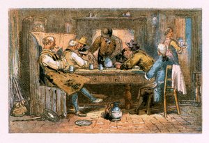 Illusztráció a "The Deserted Village"-hez alkotó: Myles Birket Foster