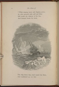 Illusztráció a 10. oldalon Samuel Taylor Coleridge "The Rime of the Ancient Mariner" című művéből alkotó: Myles Birket Foster