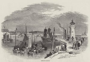 Ramsgate kikötője alkotó: Myles Birket Foster