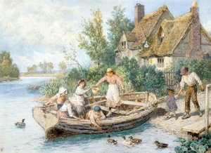 A komp (akvarell) alkotó: Myles Birket Foster