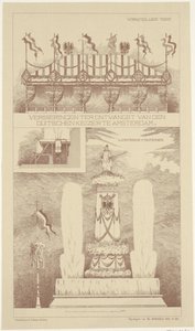 Kitüntetések a német császár amszterdami látogatása során, 1891 Kitüntetések a német császár fogadására Amszterdamban (cím a tárgyon) alkotó: NV Drukkerij G.J. Thieme