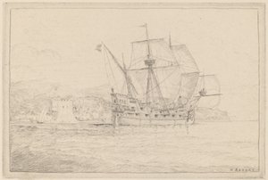 Hajó vitorla alatt.
