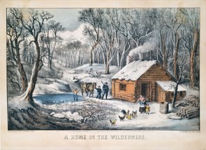 Otthon a vadonban alkotó: Currier and Ives