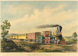 Gyorsvonat alkotó: Currier and Ives