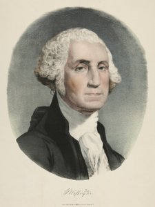 George Washington (színes litográfia) alkotó: Currier and Ives