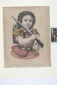 Kis hős (kézzel színezett litográfia)