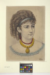 Lottie (kézzel színezett litográfia)