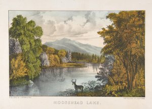 Moosehead Lake, Maine alkotó: Currier and Ives