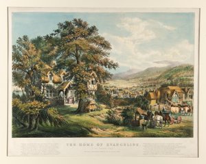 Evangeline otthona alkotó: Currier and Ives