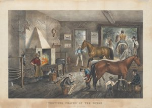 „Ügető repedések” a Forge-ban alkotó: Currier and Ives